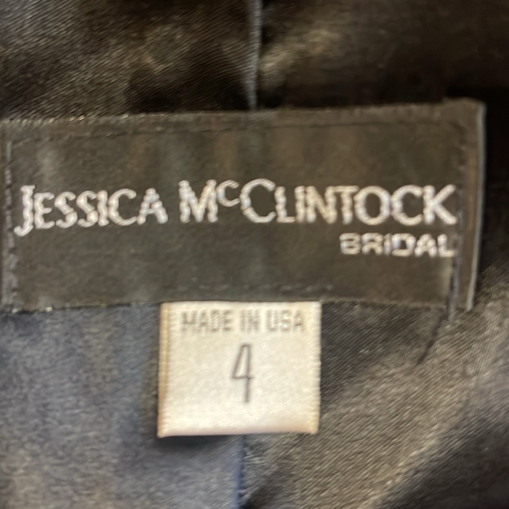 Jessica McClintock Silver Metallic Column Midi Skirt Rockstar Glam Black Tie - Picture 5 of 8